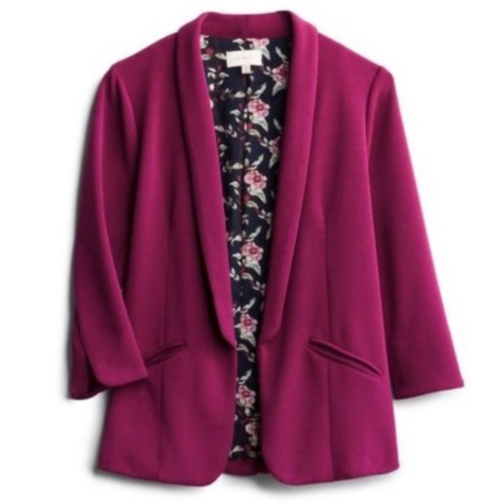 Skies Are Blue StitchFix Blazer - Magenta